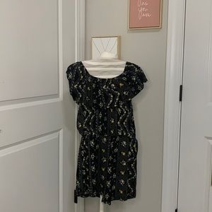 Black Flower Romper.